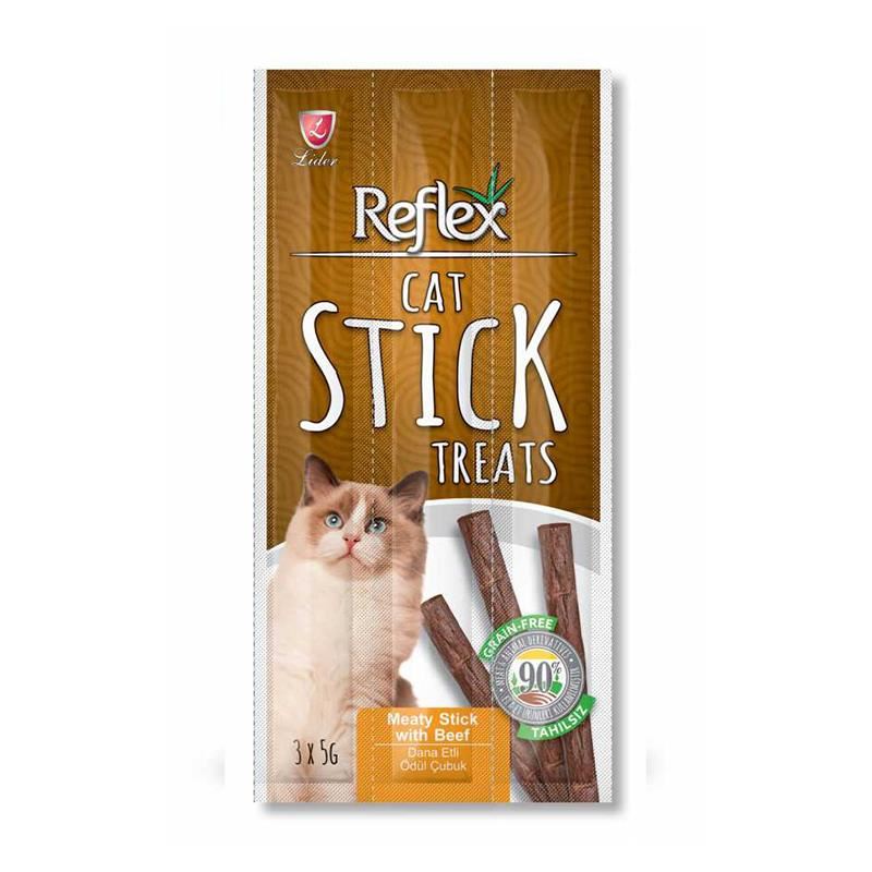 Reflex Cat Stick Biftekli Kedi Ödül Çubuğu 5 Gr 3�lü