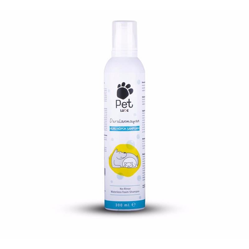 Pet Love Durulanmayan Susuz Kedi ve Köpek Köpük Şampuan 300 ML